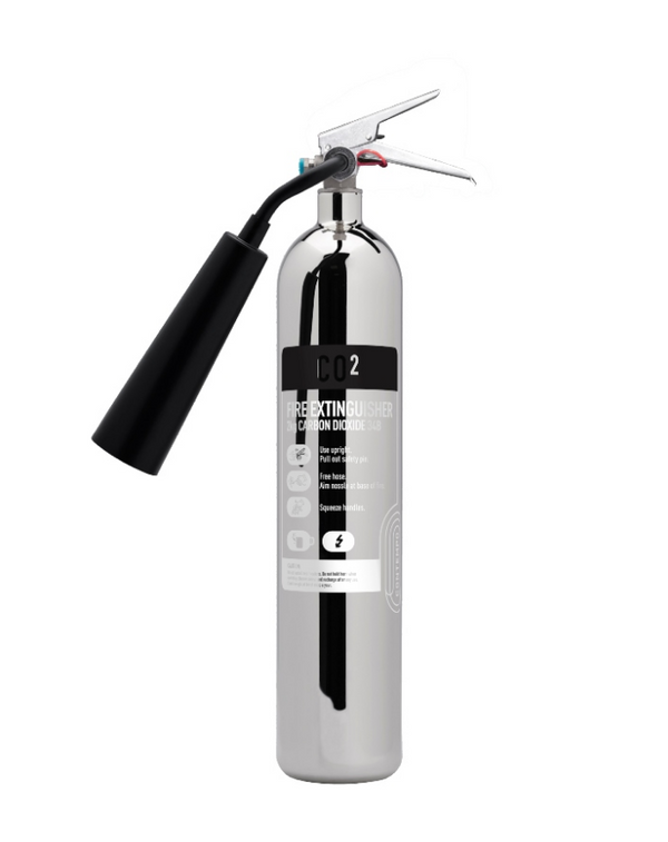 Contempo 2kg CO2 Stainless Steel Fire Extinguisher